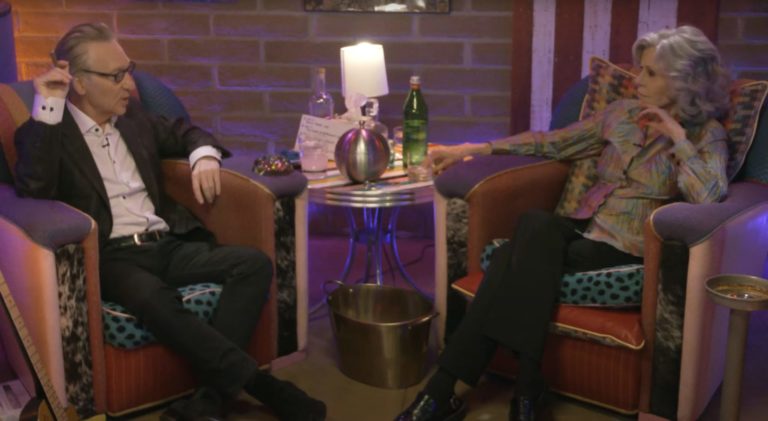 Bill Maher Confronts Jane Fonda on ‘Crazy’ Pregnant Men of the Left